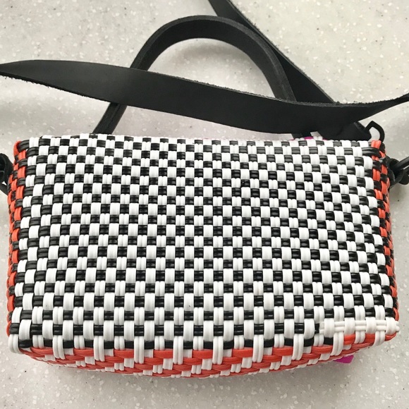 Mini purse with leather straps & handles - Picture 4 of 6